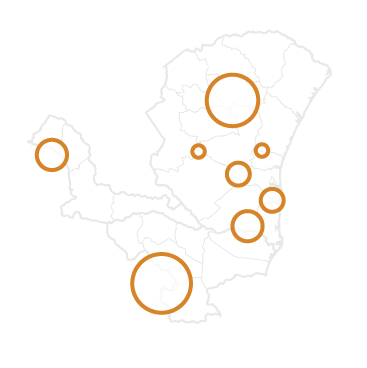 Use GIS systems or GPS data to map M&E data